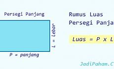 Rumus Mencari Luas Persegi Panjang Jika Diketahui Kelilingnya